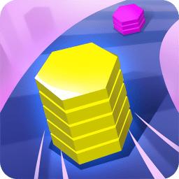 彩色叠塔跑酷游戏