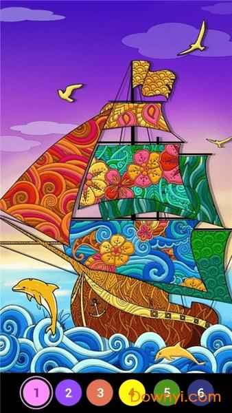 数字绘画彩色星球手游