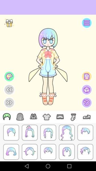 粉彩女孩换装小游戏(3)