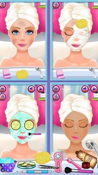 女孩化妆彩绘派对游戏