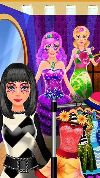 女孩化妆彩绘派对游戏