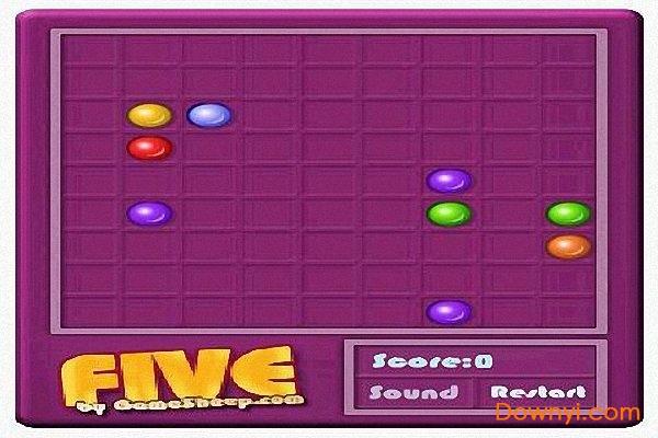 彩色五子棋小游戏