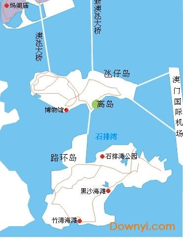 澳门旅游地图简图