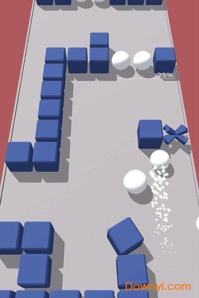 彩色躲避球球3d手游