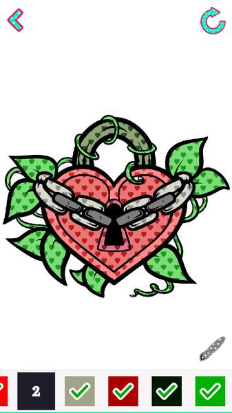 彩色图书着色游戏