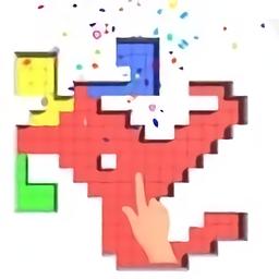 儿童彩色像素拼图手游