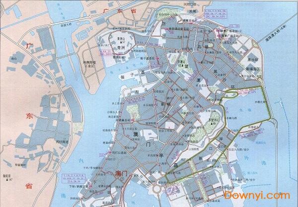 澳门交通地图 澳门交通地图全图