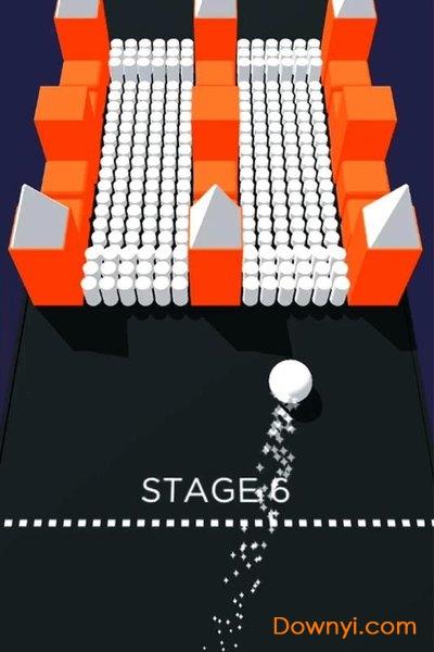 彩色躲避球球3d游戏