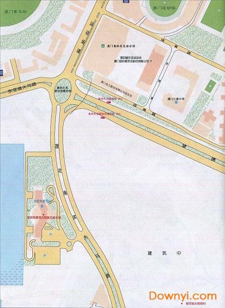 澳门氹仔岛地图 澳门氹仔市区地图