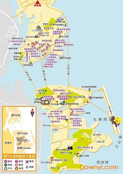 澳门酒店分布地图