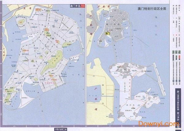 澳门高速公路交通地图高清版 澳门高速公路交通地图