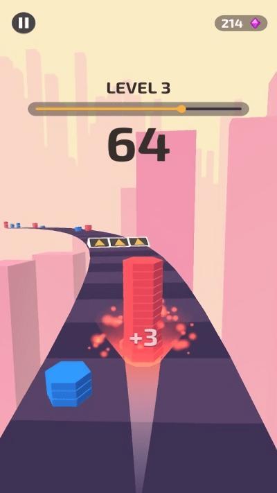 彩色叠塔跑酷游戏(3)